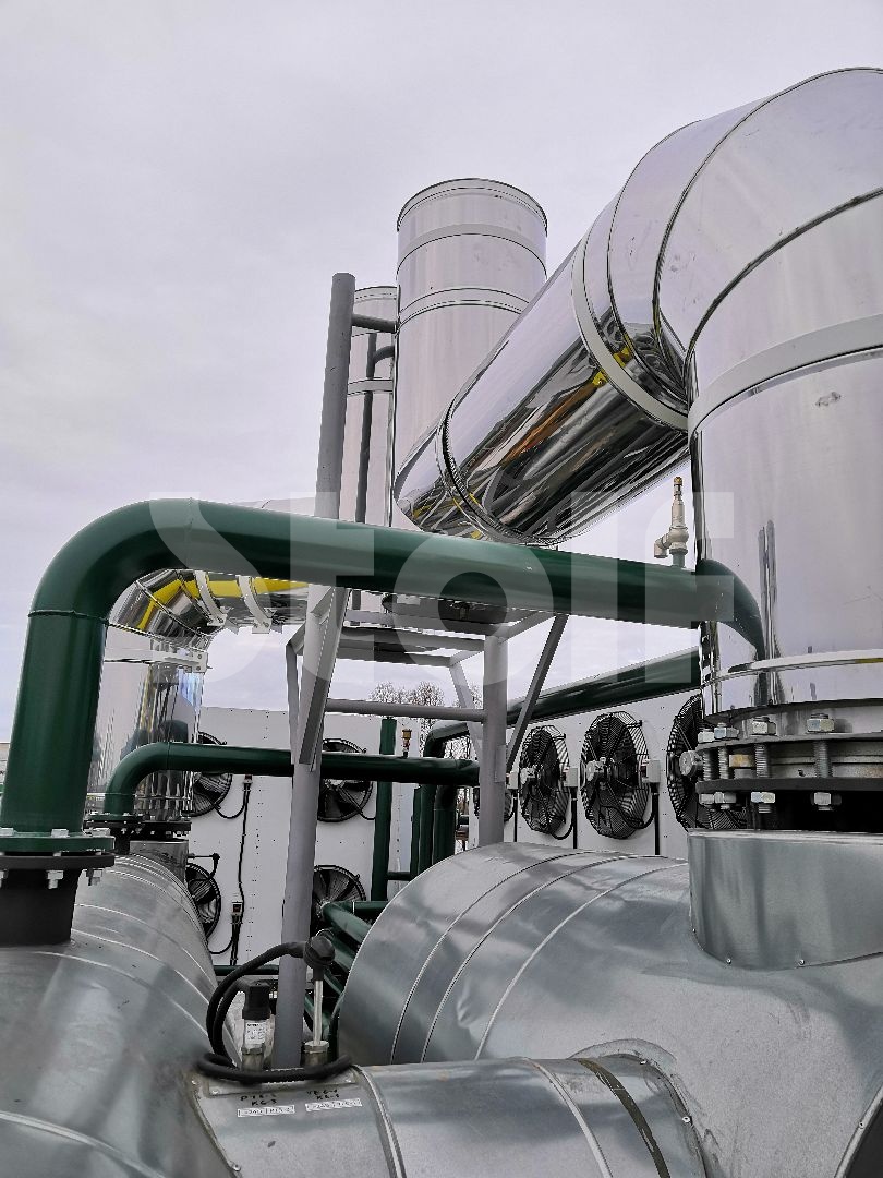 Закончен монтаж модульной системы дымоудаления для газопоршневых установок «ТДСУ-550х2-3,9м-1в»